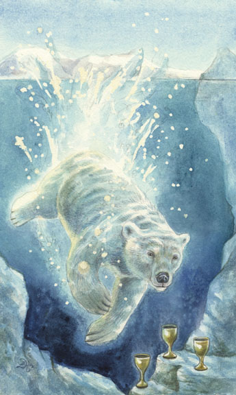 3 of Cups - Polar Bear