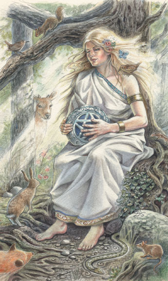 Knight of Pentacles -  Mistress of Animals